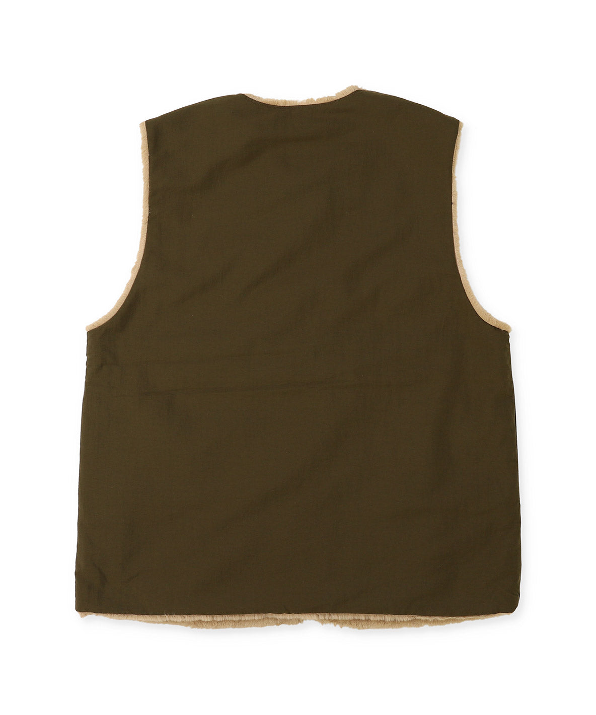 Reversible Taffeta Fur Vest(LADIES)