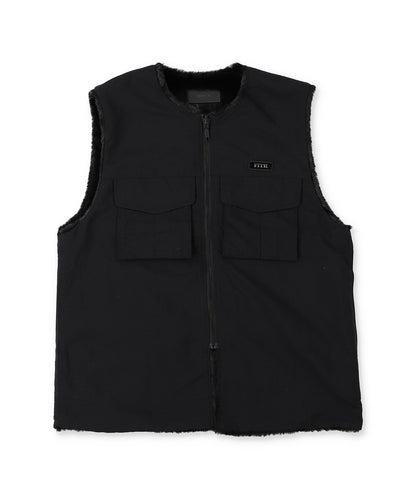 Reversible Taffeta Fur Vest(LADIES)