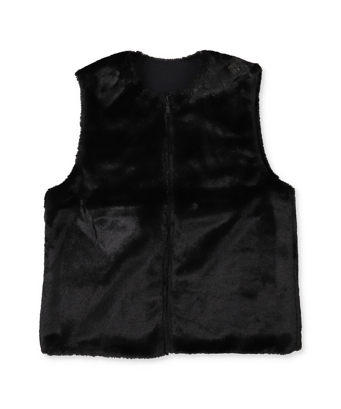 Reversible Taffeta Fur Vest(LADIES)