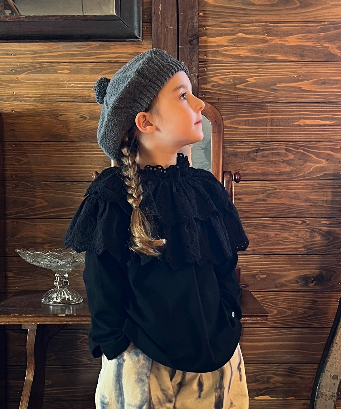 Lacy Smocked Tee