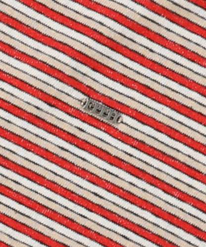 Multi Striped Mockneck Tee