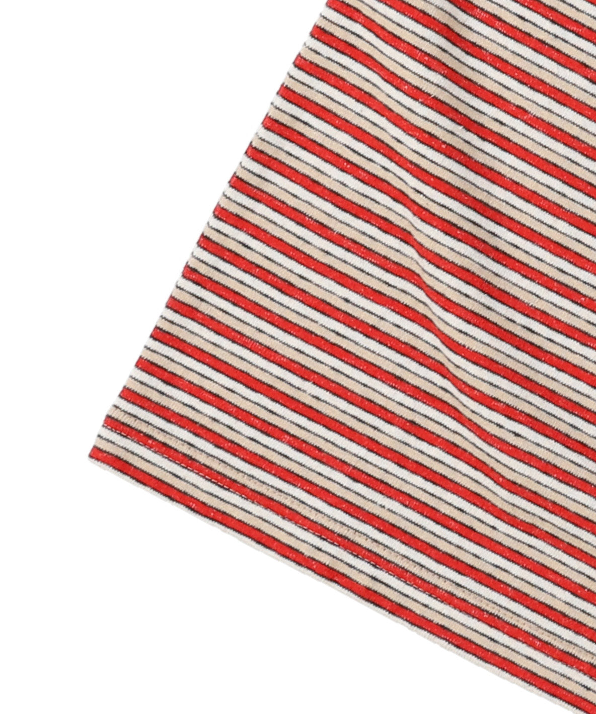 Multi Striped Mockneck Tee