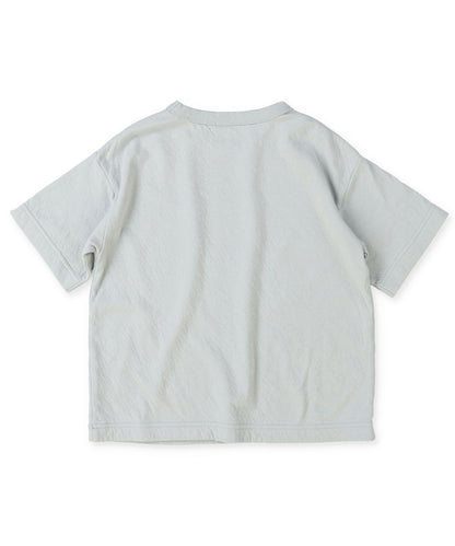 Feather Knit Double Cloth Logo Tee