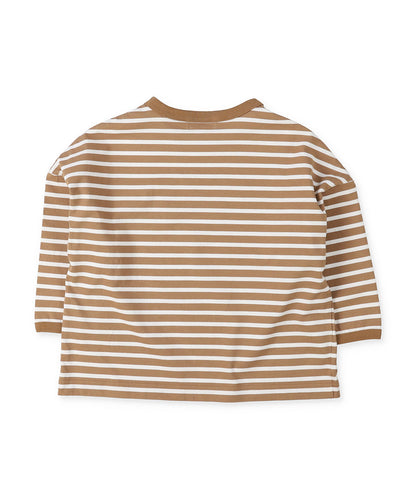 Striped Patch Long Sleeve Tee