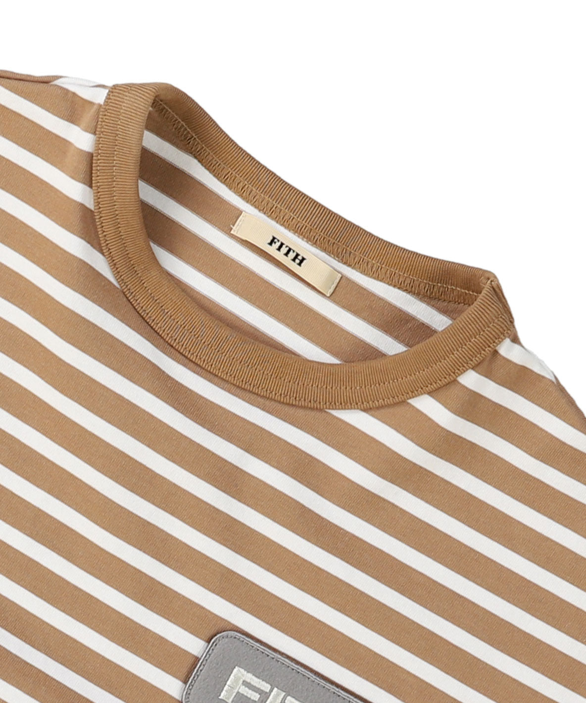 Striped Patch Long Sleeve Tee