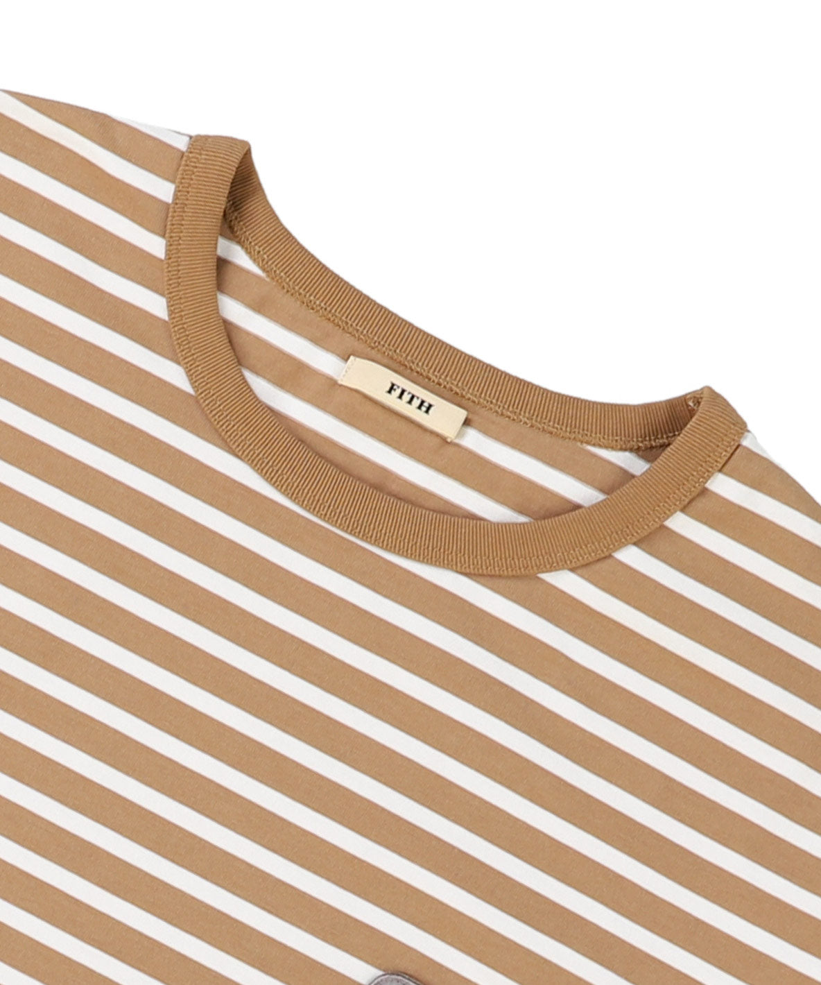 Striped Patch Long Sleeve Tee(LADIES)