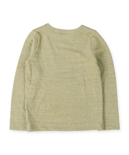 Melange Double Cloth Long Sleeve Tee