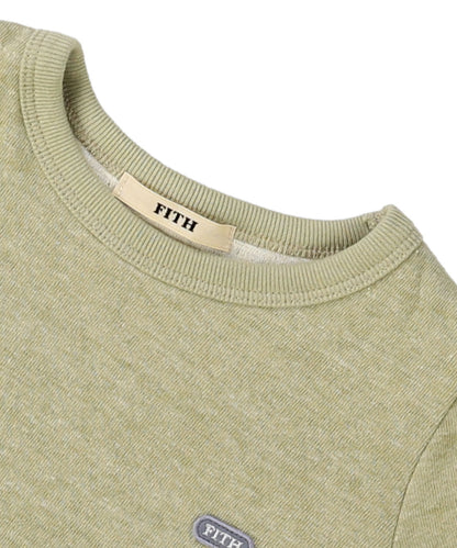 Melange Double Cloth Long Sleeve Tee