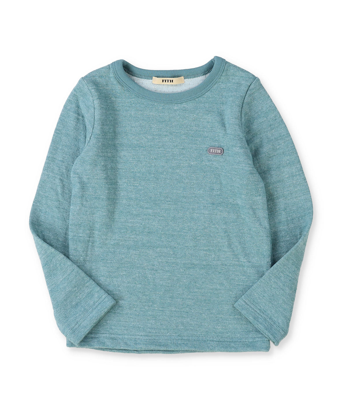 Melange Double Cloth Long Sleeve Tee
