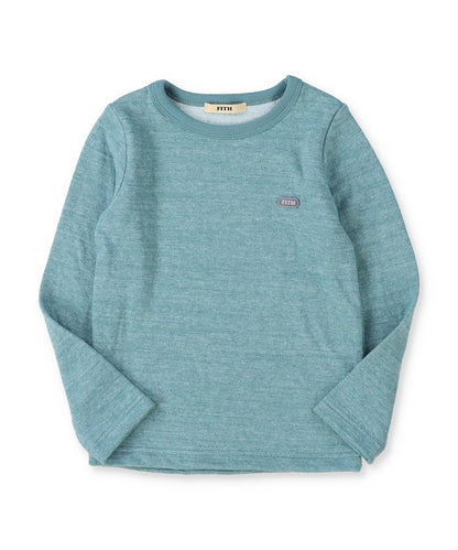 Melange Double Cloth Long Sleeve Tee