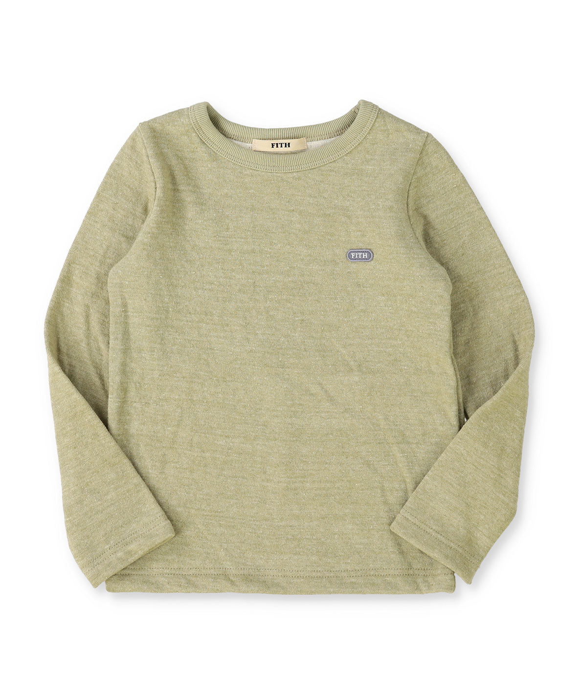 Melange Double Cloth Long Sleeve Tee