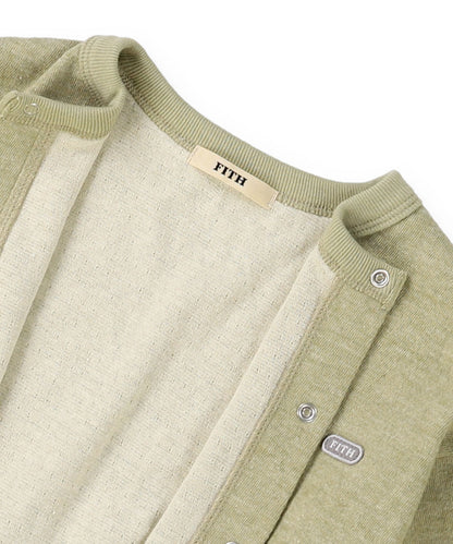 Melange Double Cloth Cardigan