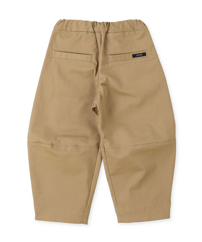 Peach Serge Tuck Pants