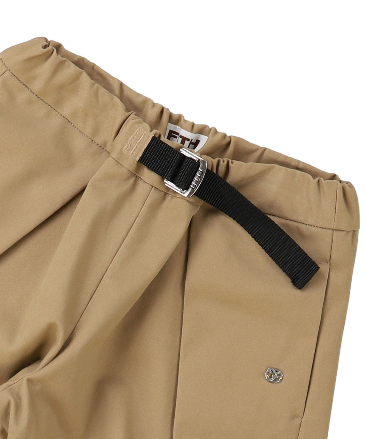 Peach Serge Tuck Pants