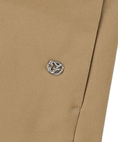 Peach Serge Tuck Pants