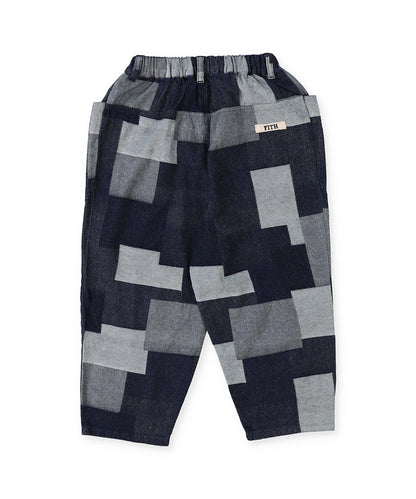 Patchwork Denim Pants