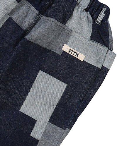 Patchwork Denim Pants