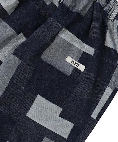Patchwork Denim Pants(LADIES)