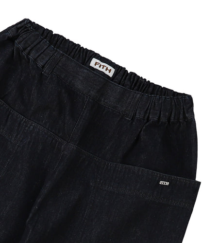 Side Pocket Denim Pants(LADIES)