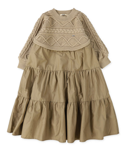 Docking Tiered Dress(LADIES)