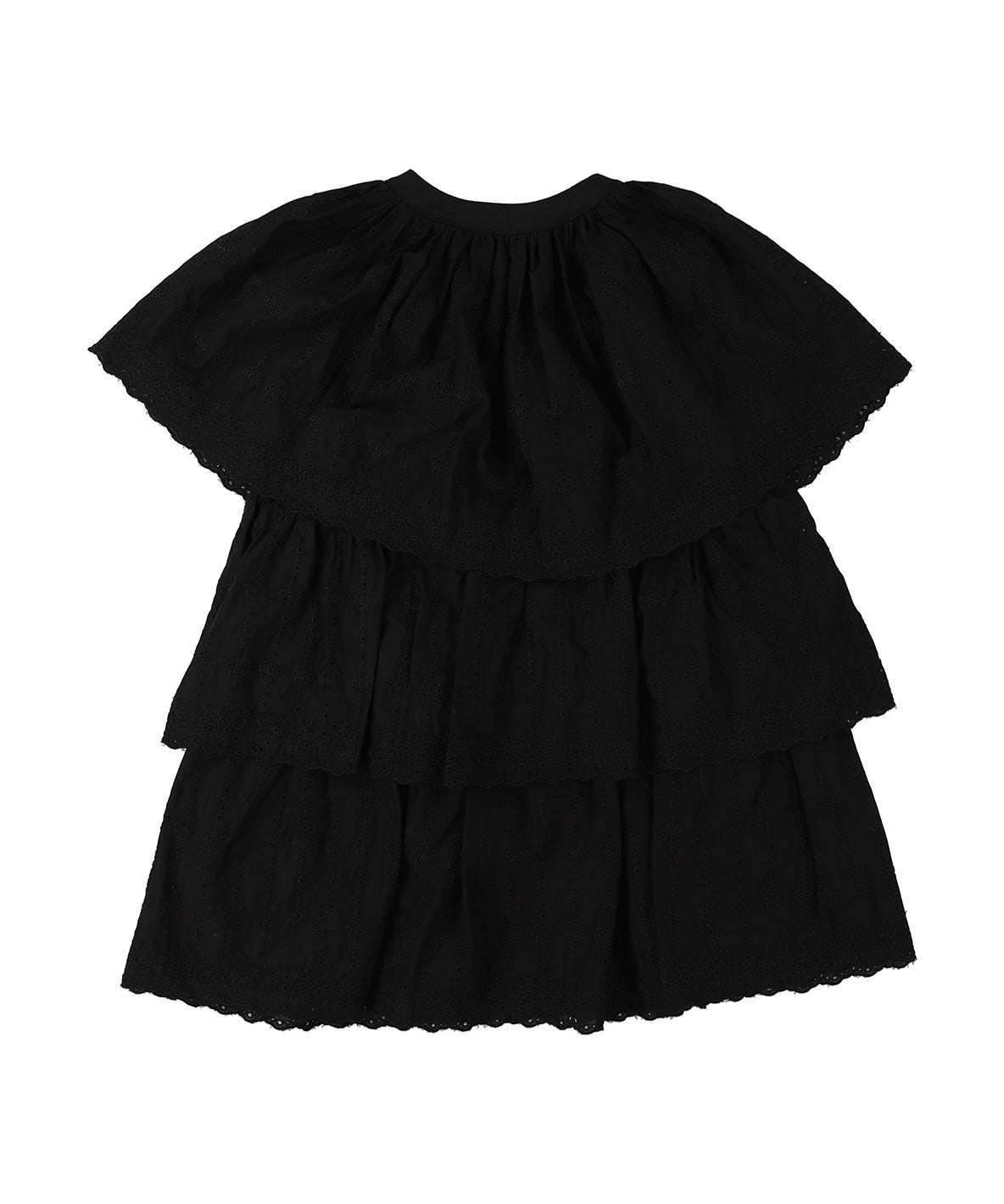 Scallopped Lace Tiered Blouse(LADIES)