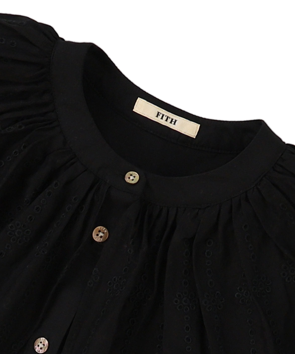 Scallopped Lace Tiered Blouse(LADIES)
