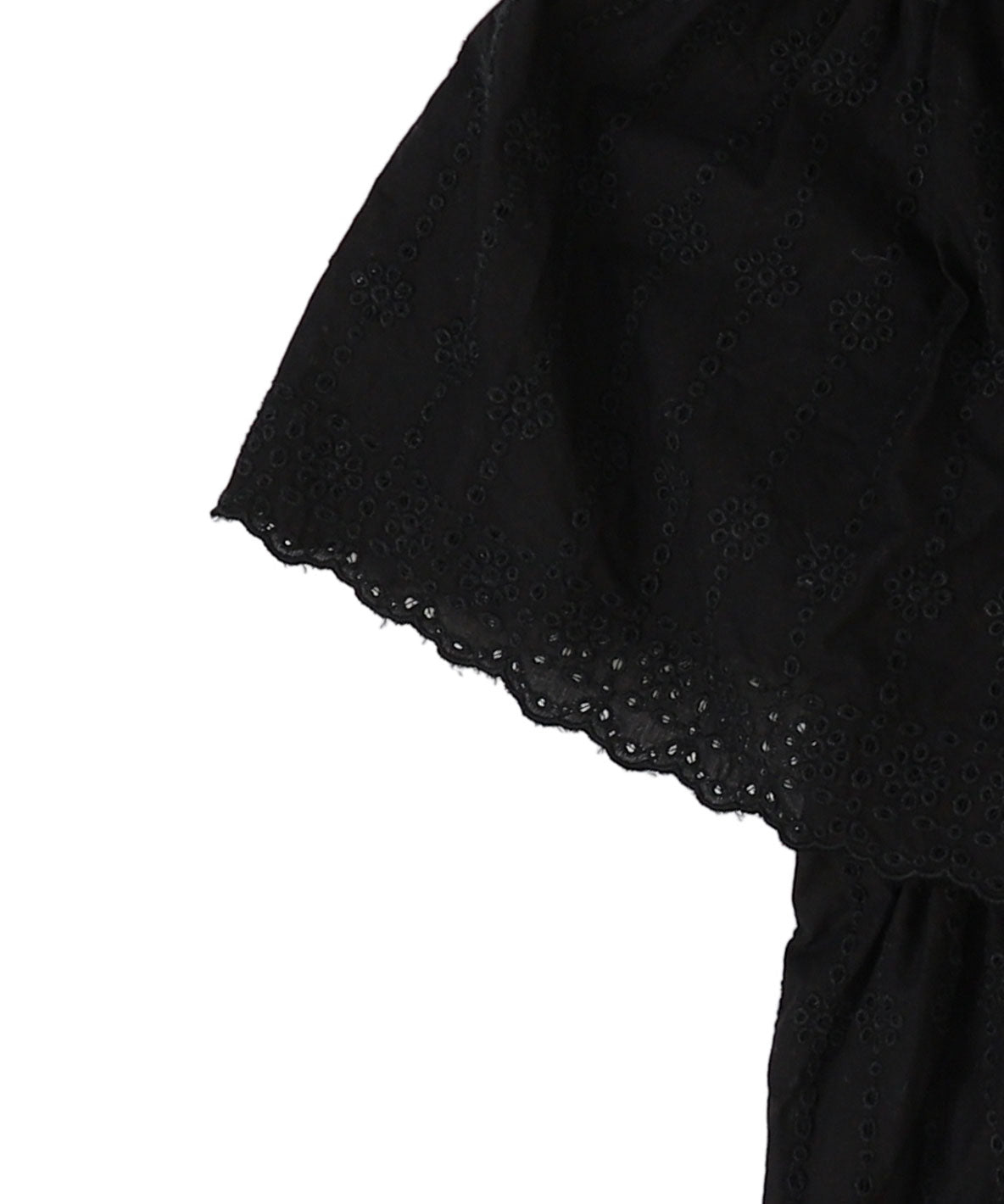 Scallopped Lace Tiered Blouse(LADIES)