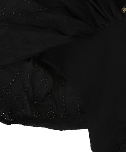 Scallopped Lace Tiered Blouse(LADIES)