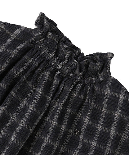 Airy Cotton Seersucker Gathered Pullover(LADIES)