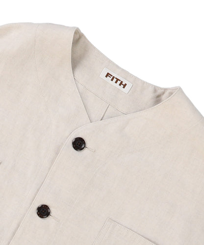 Cotton Linen Weather Cloth Long Sleeve Jacket(LADIES)