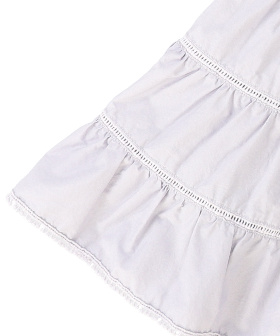 Cotton Jersey and Cloth Tiered Long Sleeve Tee