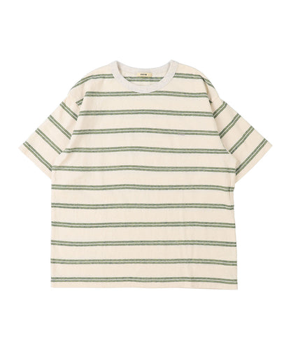 Recycled Cotton Striped Tee(LADIES)