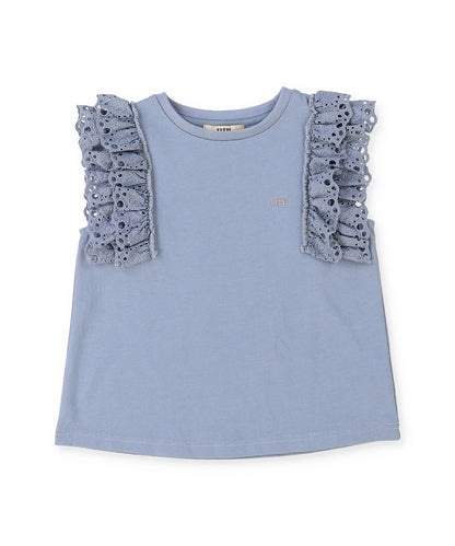 Smooth Cotton Jersey Lace Tee