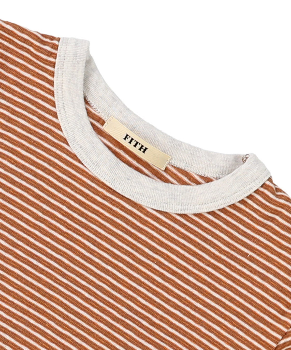 Recycled Cotton Striped Long Sleeve Tee