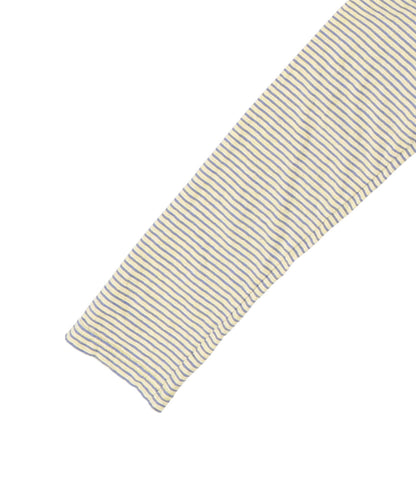 Recycled Cotton Striped Long Sleeve Tee(LADIES)