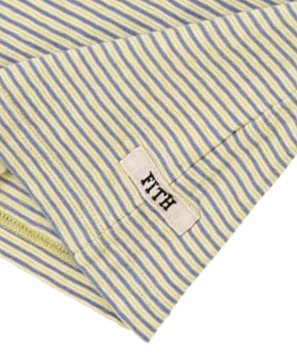 Recycled Cotton Striped Long Sleeve Tee(LADIES)