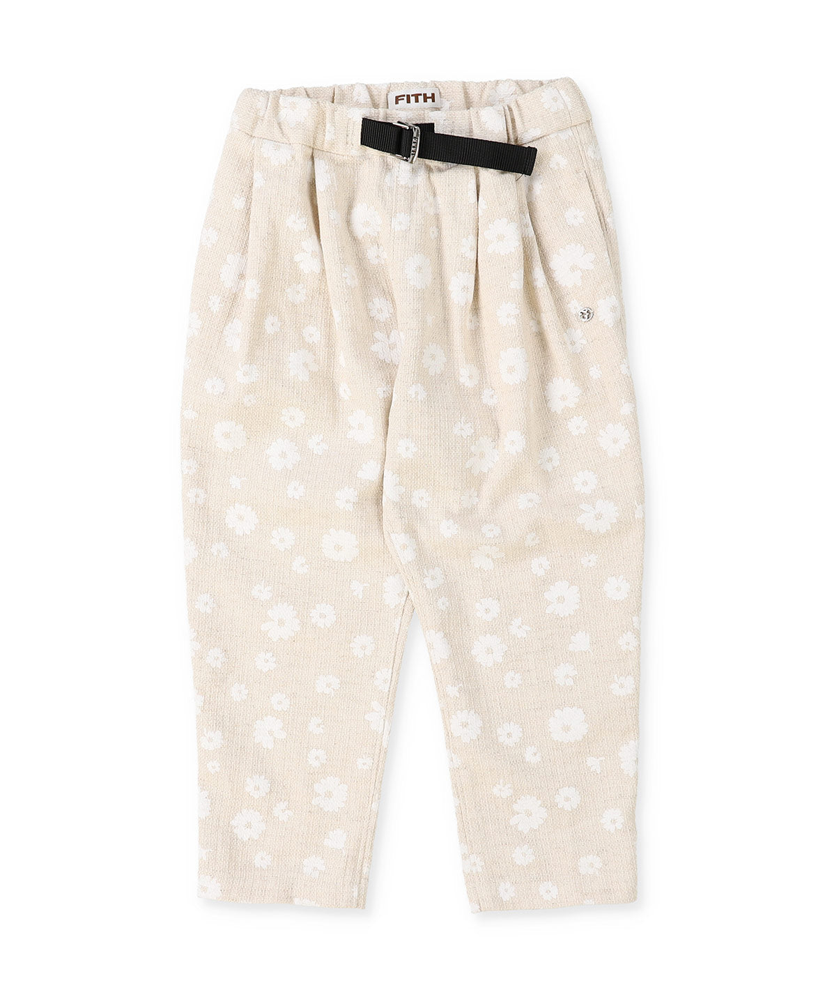 Floral Cotton Linen Long Pants