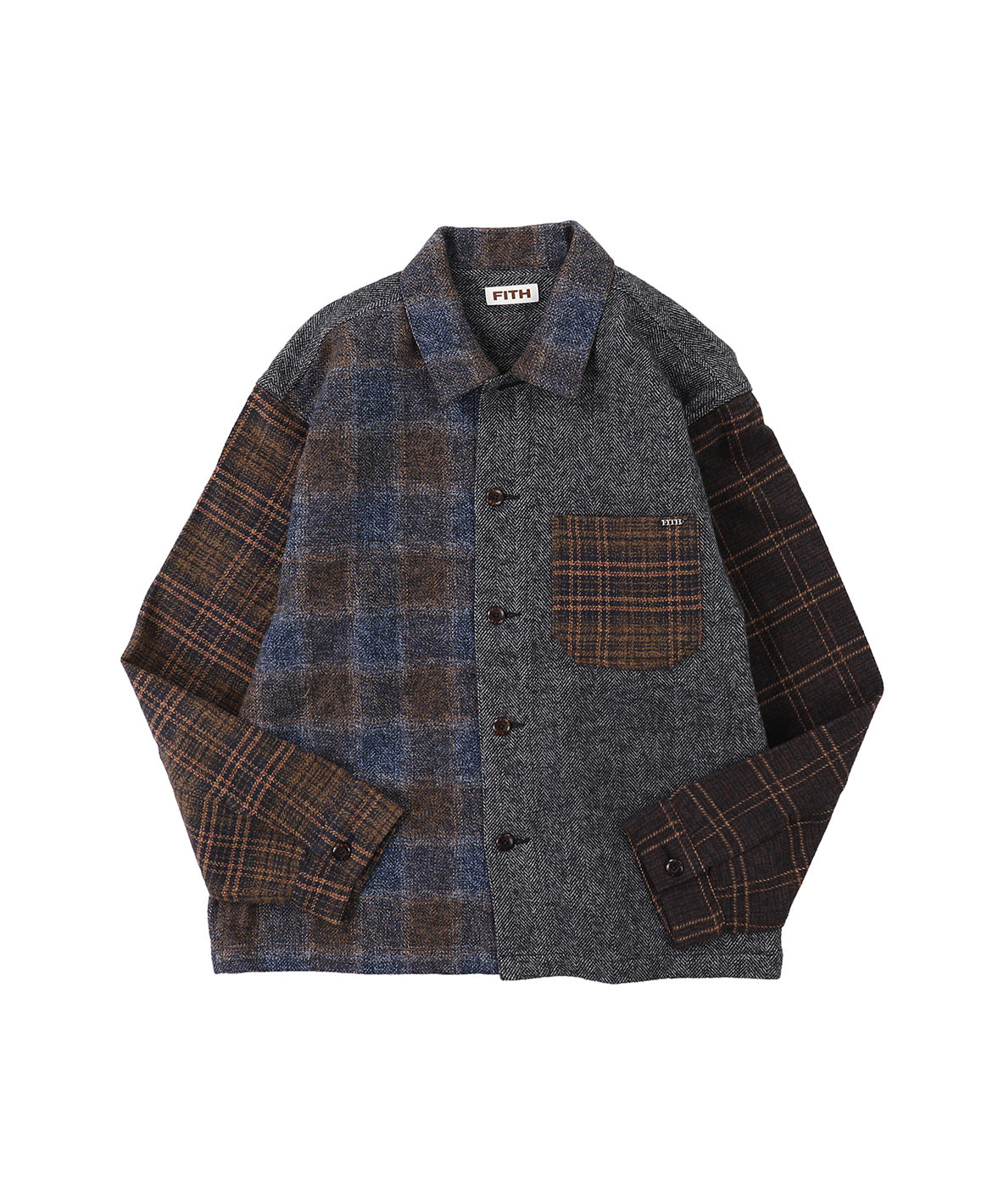 Cotton Tweed Shirt Jacket(LADIES)