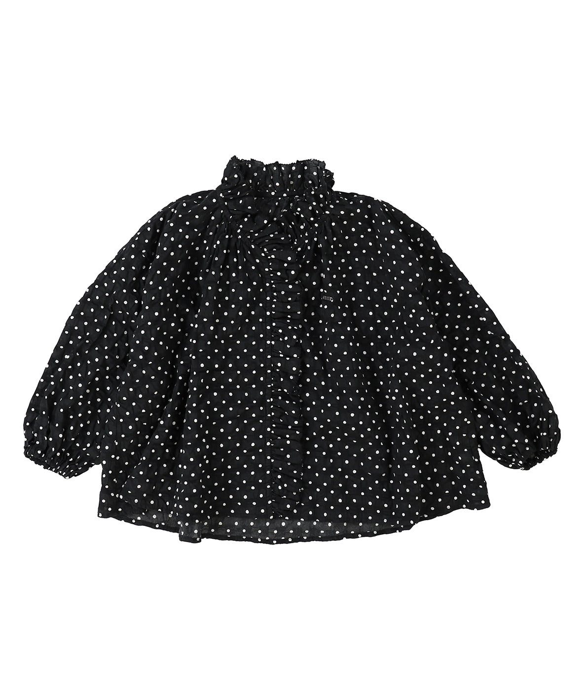 Dot Ruffle Blouse