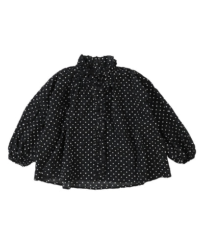 Dot Ruffle Blouse