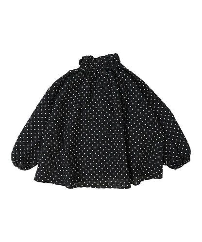 Dot Ruffle Blouse