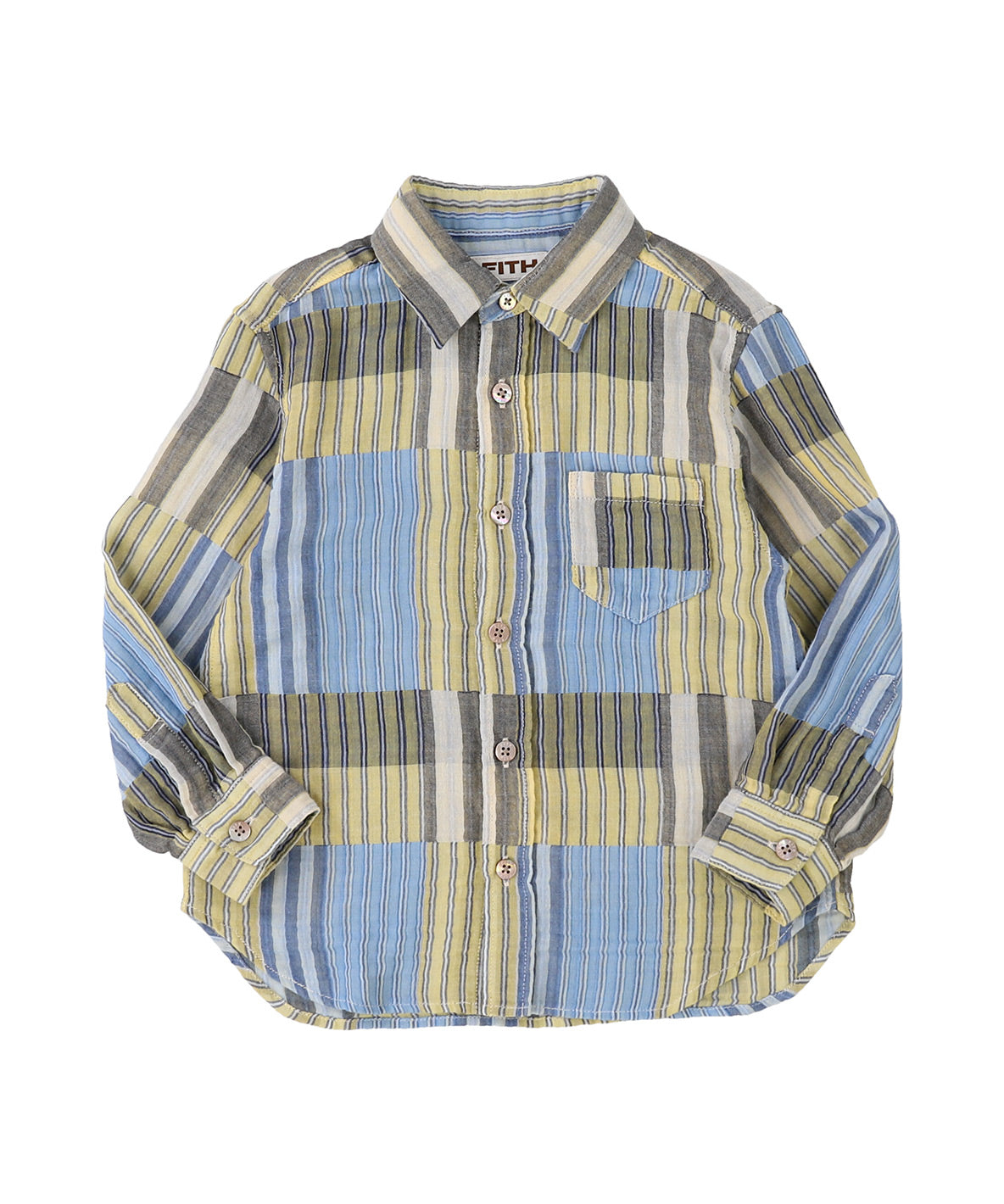 Striped Double Cloth L/S Shirt