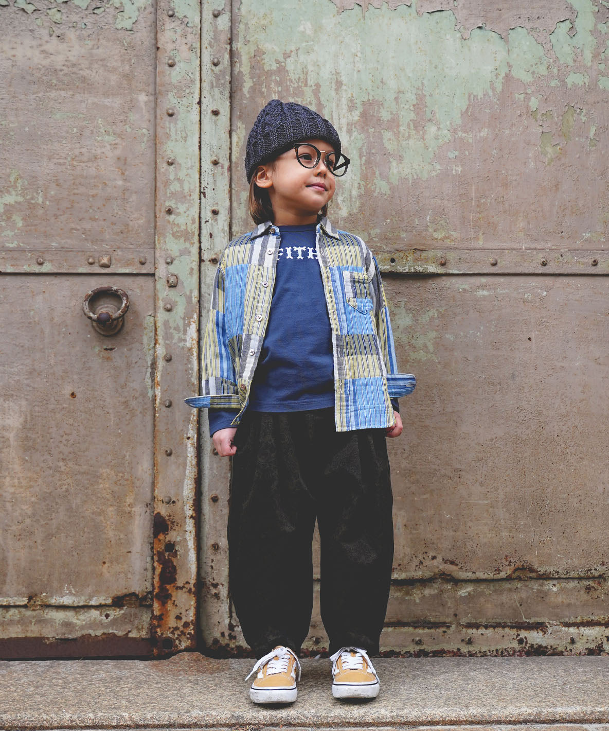 Striped Double Cloth L/S Shirt