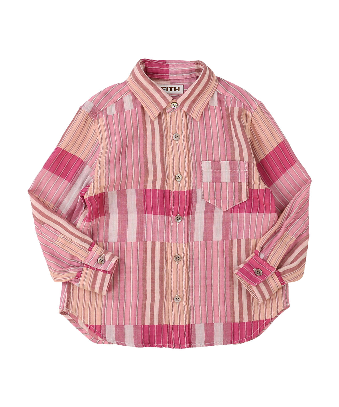 Striped Double Cloth L/S Shirt