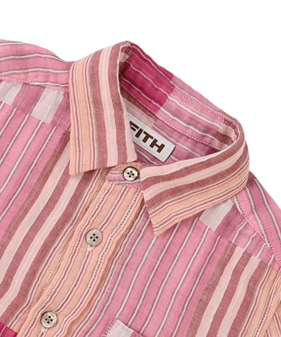 Striped Double Cloth L/S Shirt
