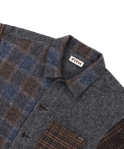 Cotton Tweed Shirt Jacket(LADIES)