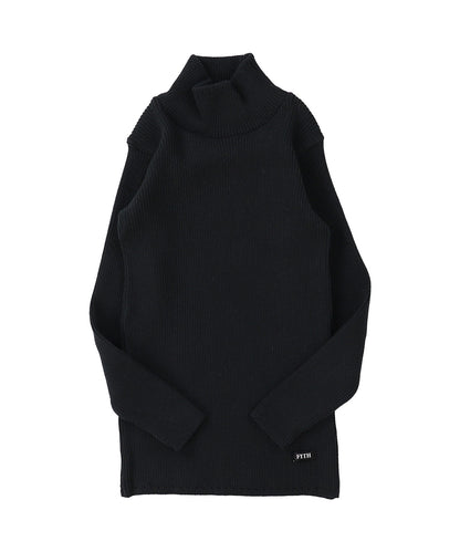 Washable Cotton L/S Turtleneck Knit
