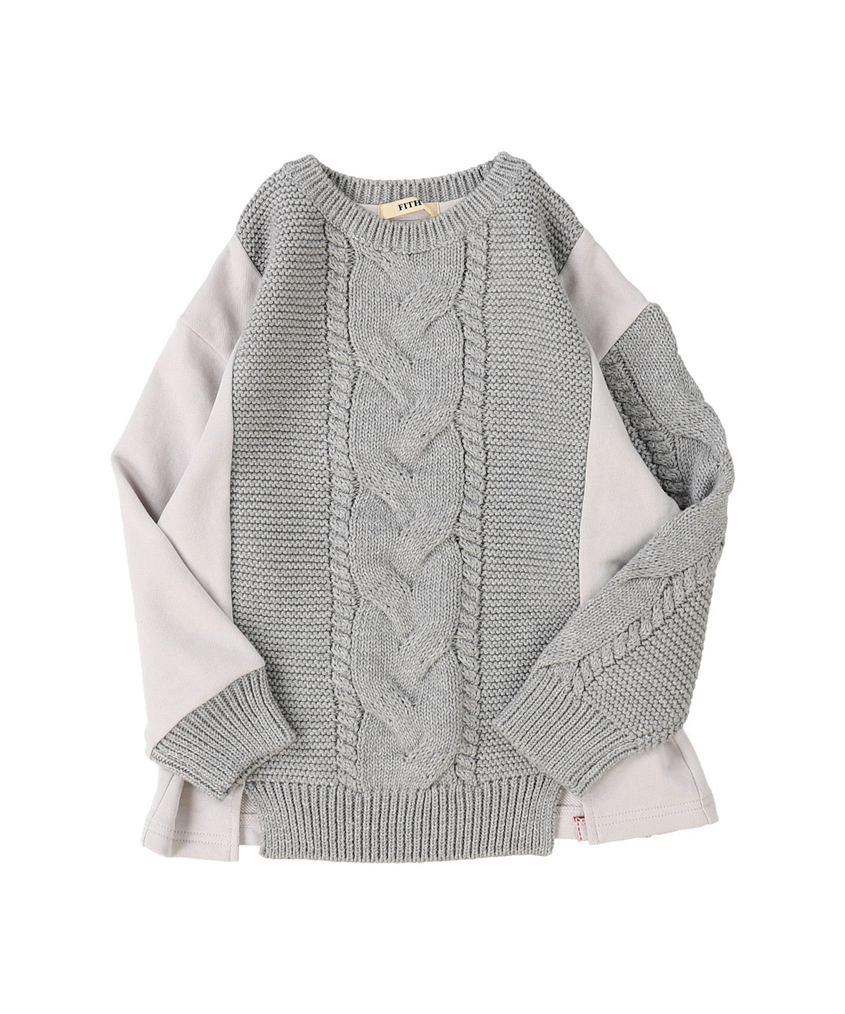 Pile and Knit Docking Pullover(LADIES)