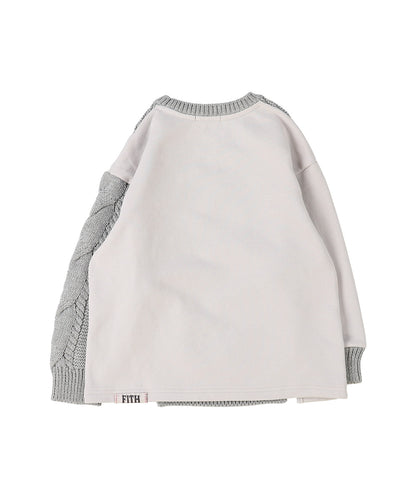 Pile and Knit Docking Pullover(LADIES)
