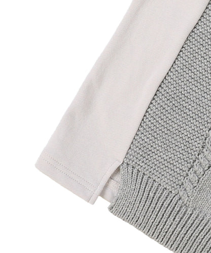 Pile and Knit Docking Pullover